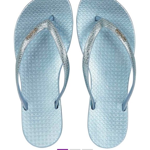 ๐ซถ๐ฃCOLOKO ๐ฃBlue Fresia Flip Flops These are Resonable PRICE for good Design - Picture 2 of 5
